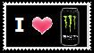 I love Monster energy drink logo